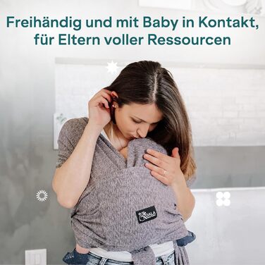 Слінг для новонароджених Koala Babycare - Легко надягати для мам і тат - Переноска багаторазова до 9 кг - Слінг для новонароджених