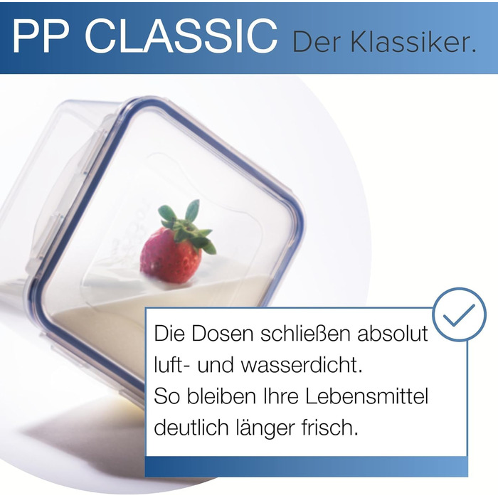 Пластикові контейнери для зберігання продуктів Lock & Lock набір з 3 предметів квадратні ланч-бокс з роздільником 1,4 л (3 x 1400 мл) прозорі