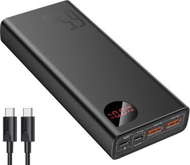 Ноутбук Powerbank PD QC 4, зовнішні акумулятори для мобільних телефонів USB-C вхід і вихід, для Steam Deck Rog Ally MacBook, Dell,