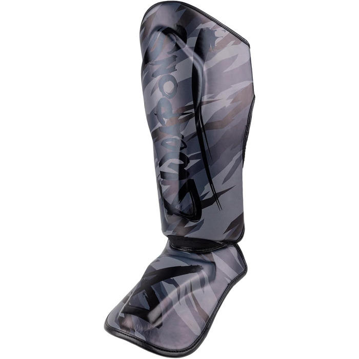 ВИДОВІ ЗБРОЇ Щитки для гомілок Unlimited 2.0, міський камуфляж, для тренувань та змагань, високоякісна синтетична шкіра та ідеальна амортизація, муай-тай, K1, MMA, карате та кікбоксинг XL, 8