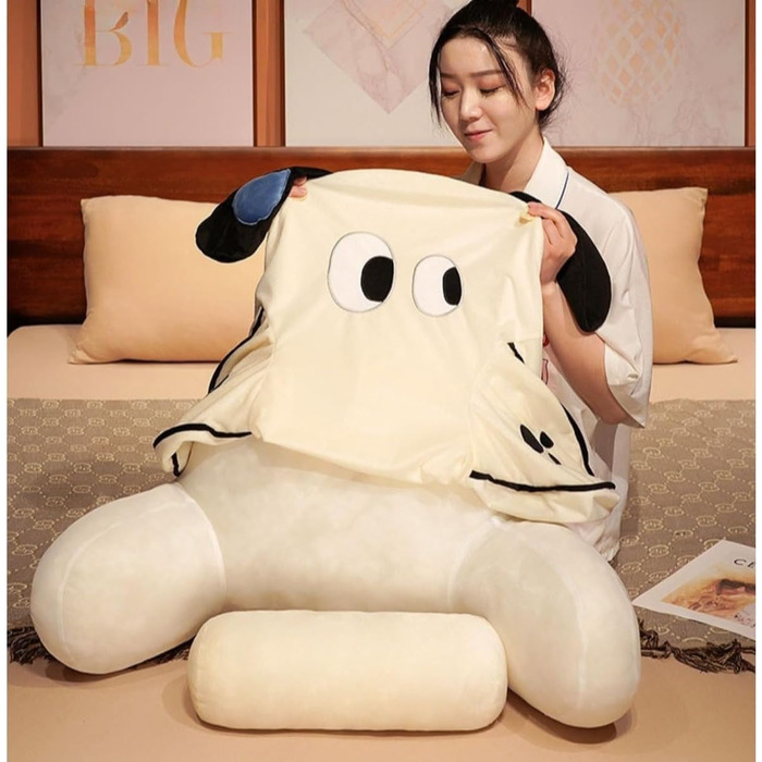 Подушка для читання, м&39яка плюшева подушка для спини, ліжко, мила подушка для читання з тваринами для дітей та дорослих, багатофункціональна подушка для спинки дивана, ігрова, телевізійна, розслаблюючі подарунки (стиль 4 65x40 см)