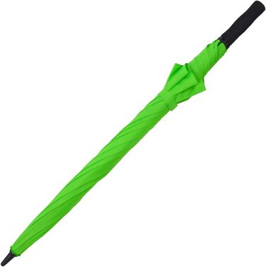 Повноволоконна парасолька для гольфу XXL 130 см легка штормова з м'яким зчепленням неоново-зеленого кольору