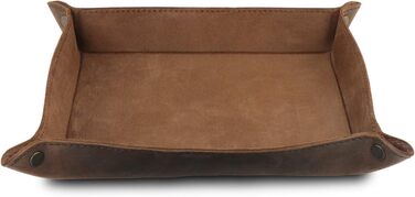 Піднос Londo з натуральної шкіри - шкіряний органайзер, практична коробка для зберігання - для гаманців, годинників, ключів, монет, мобільних телефонів та канцелярського приладдя, норка