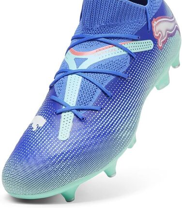 Футбольні черевики PUMA Unisex Future 7 Pro Mxsg 40.5 EU Bluemazing Puma White Electric Peppermint