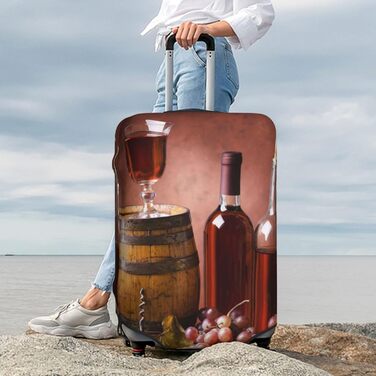 Чохол для валізи для транспортування напоїв та продуктів, міцний, підходить для валіз розміром 45.7 - 81.3 см, розмір XL, Чорний, X-Large