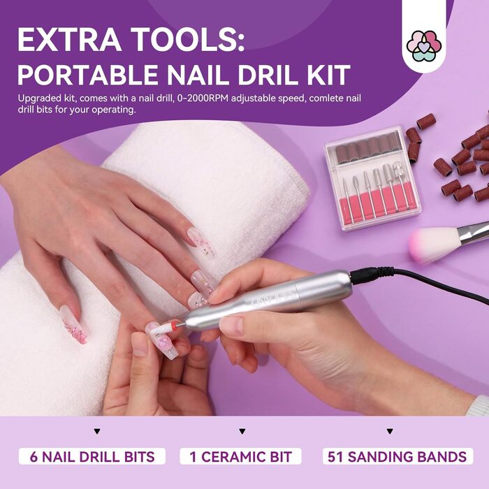 Набір гелів для нігтів SAVILAND Builder Clear&Pink&Nude гель для гелевих нігтів, твердий будівельний гель для нігтів, лампа U V для гелевих нігтів, лампа для яєць, відповідний набір для шліфувальної машини 3-Nudes