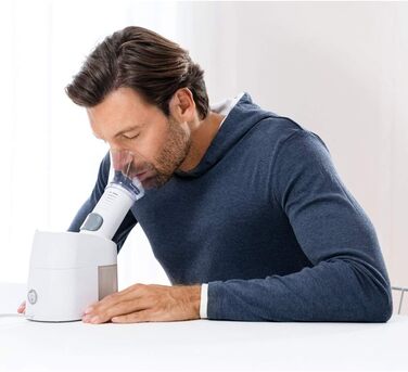 Паровий небулайзер Beurer SI 40, для використання в роті, носі та горлі при застуді, розпилення рідин та ефірних олій, дуже тихий