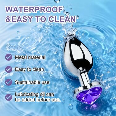 Набір анальних плагів Tpubmity, світло-фіолетовий