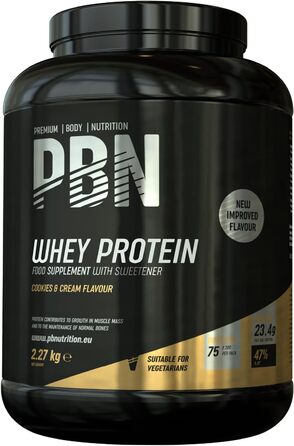 Протеїн Body Nutrition Whey Protein, 2,27 кг – Печиво та вершки