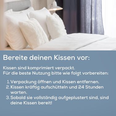 Подушка 40x80 - Високоякісний пуховий альтернативний наповнювач, пухнаста та добре наповнена подушка із застібкою-блискавкою, підходить для алергіків, високоякісна мікрофібра, Oeko-Tex та прання при 60C, 40x80 см, 1.0