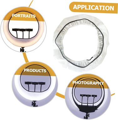 Світлова шкарпетка Кільце Відбивач світла Розсіювач світла для фотографії Рефлектор освітлення камери Настільні абажури Розсіювач світла для кільцевого світла Аксесуари для фотографії Студійний рефлектор