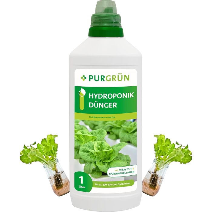 Гідропонне добриво Purgrn 1 л Швидкодіюча мінеральна формула Преміальне рідке добриво з мікроелементами NPK 736 Зміцнює резистентність Для здорового росту