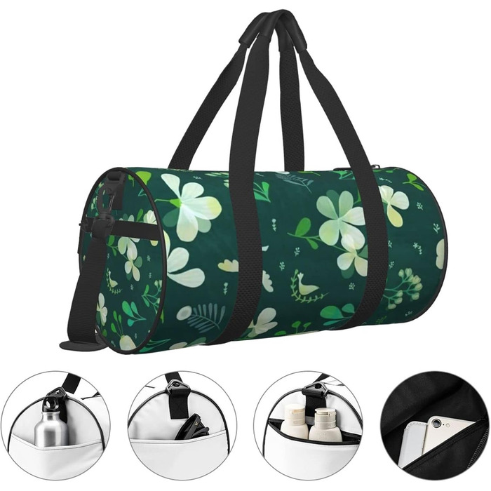 Дорожня сумка-мішок, малюнок трава та голуб, спортивна сумка для чоловіків та жінок, сумка для подорожей