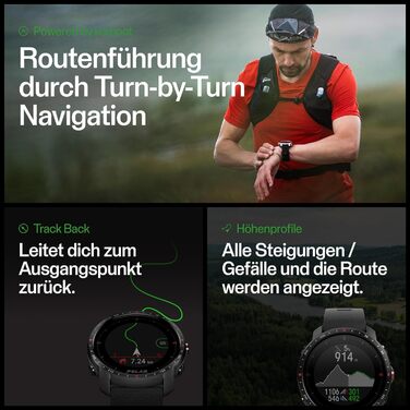 Преміальний годинник для активного відпочинку на природі з GPS Міцність військового класу, сапфірове скло, моніторинг серцевого ритму на зап&39ясті, тривалий час роботи від батареї, навігація, M/L Grit X Pro Titan M/L Titan