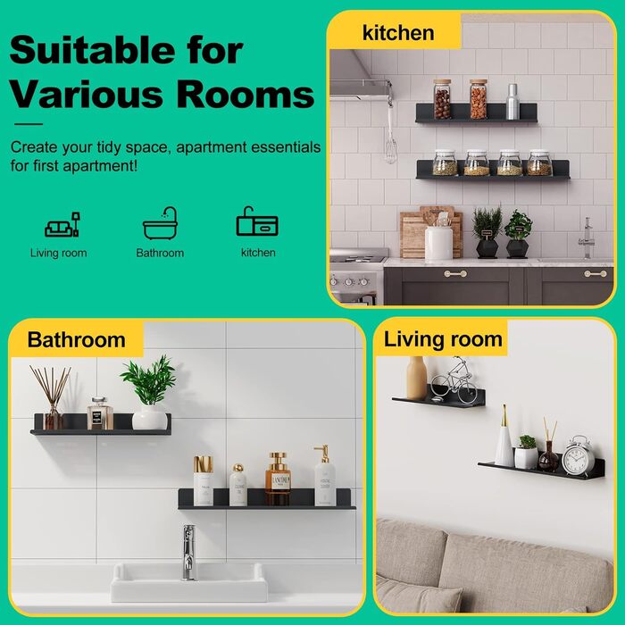 Душова полиця Amyzavls Душова полиця 2 шт. Душова полиця без свердління Душова корзина Самоклеюча полиця для ванної кімнати з нерж