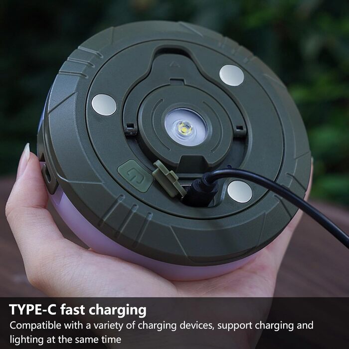 Багатофункціональний портативний кемпінговий ліхтар зі світловою панеллю 10 м, гірлянди для кемпінгу, гірлянди 2-в-1 з USB-акумулятором для зовнішнього використання, міні-підвісний ліхтар для намету для кемпінгу на свіжому повітрі