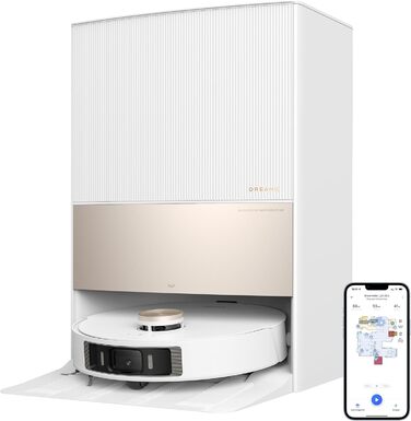 Робот-пилосос з технологією MopExtend, видалення швабри, підйом швабри, AI Action, вакуумний робот 7000 Па з самоочисною базовою с