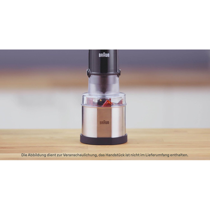 Насадка для побутової кавомолки та спецій Braun MQS 270 SI з системою EasyClick Plus - Аксесуари для побутового ручного блендера Braun MultiQuick 7 and 9, срібло