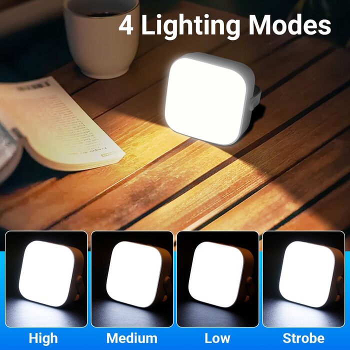 Комплект 4000LM світлодіодні акумуляторні кемпінгові ліхтарі, сонячні кемпінгові ліхтарі з карабіном, водонепроникний наметовий ліхтар для підвішування з 4 режимами для використання на свіжому повітрі, читання, походів, використання в надзвичайних ситуаці