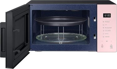Мікрохвильова піч Samsung, 23 літри, 1100 Вт, автоматичне приготування їжі та домашнього десерту, скляний дизайн Powder
