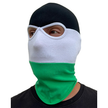 Балаклава PGWEAR у смужку та однотонні кольори Унісекс, один розмір Чорний, білий, червоний, синій, жовтий, зелений (чорний/білий/зелений)