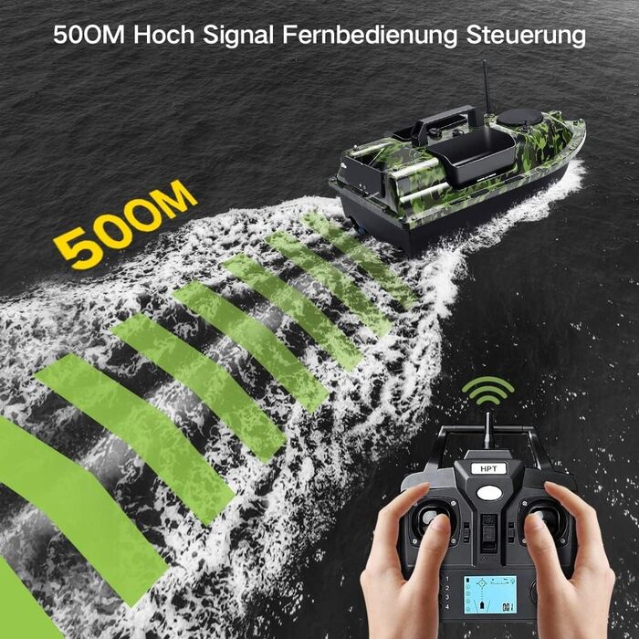Приманка човен з 3 відсіками катапульти. Човни-наживки для лову коропа з GPS, 16 точок пам&39яті, з сумочкою, антенами, пропелером та ін., 12000mAh 500m GPS