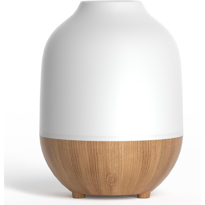 Аромадифузор SALUBRITO, ультразвуковий ароматерапевтичний дифузор для ефірних олій на 100 мл, ароматичний олійний дифузор із волокнами білого дерева, невеликий дифузор-зволожувач для йоги в домашньому офісі, подарунок для жінок