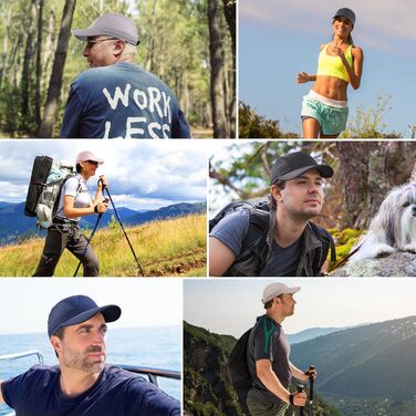 Бейсболка iBasingo з м'якими полями Легка дихаюча швидковисихаюча спортивна шапка для бігу на відкритому повітрі UPF50 для чоловік