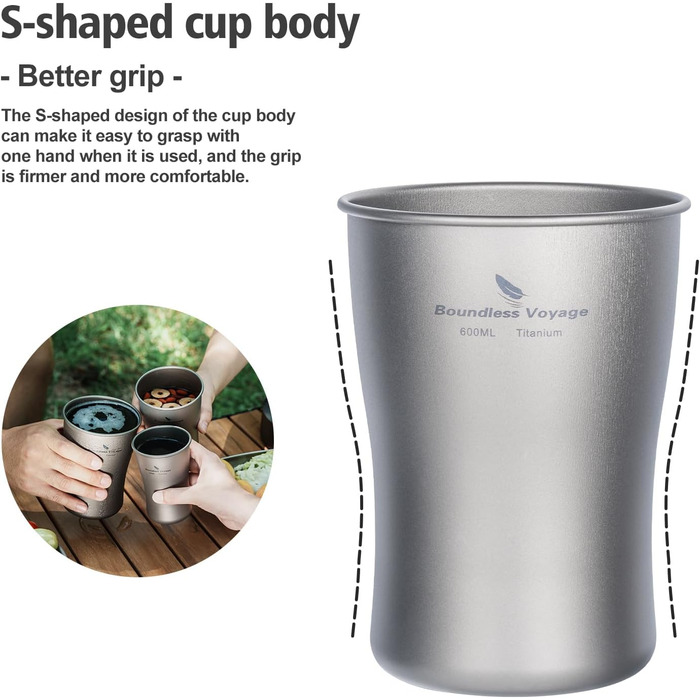 Мл титанова пивна кружка для кемпінгу, надлегка штабельована одношарова чашка для кави з льодом, соковита чашка для холодної води, коли, зовнішня портативна, міцна металева, посуд для напоїв Ti3231D 240 мл Ti3231d, 240
