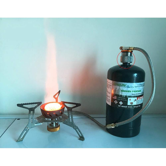 Ліхтар для кемпінгу Lixada, легкий портативний газовий ліхтар для вулиці з п&39єзоелектричним запалюванням, міні-газова лампа для намету з 3 покриттями, для походів та пікніків, включає 3 покриття, адаптер для балончика Mapp