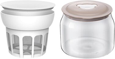 Сепаратор сироватки Sharplace з кришкою, ситечко для харчових продуктів, контейнер для горіхового молока, скло, фільтр для сита йогуртниціскляна пляшка