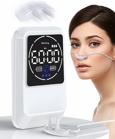 Прилад для лікування риніту з червоною лампою KTS, лазерне лікування для полегшення алергії при алергічному риніті, відновлення слизової оболонки носа, хропіння, закладеності носа, свербіння в носі, синуситу, застуди