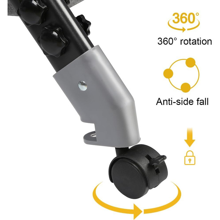 Дитяче ліжечко 3-в-1, дитяча колиска та дорожнє ліжечко, 4-рівневе регулювання висоти дитячого ліжечка, відкидне ліжко, колиска для дітей вагою до 25 кг - 104 x 52 x 100-110 см - Білизняно-сірий колір