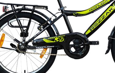 Дюймовий дитячий велосипед, велосипед для хлопчиків, 20 дюймів, гальмо-ножки, розмір рами 33, чорний/зелений, НОВИНКА-041, 20-