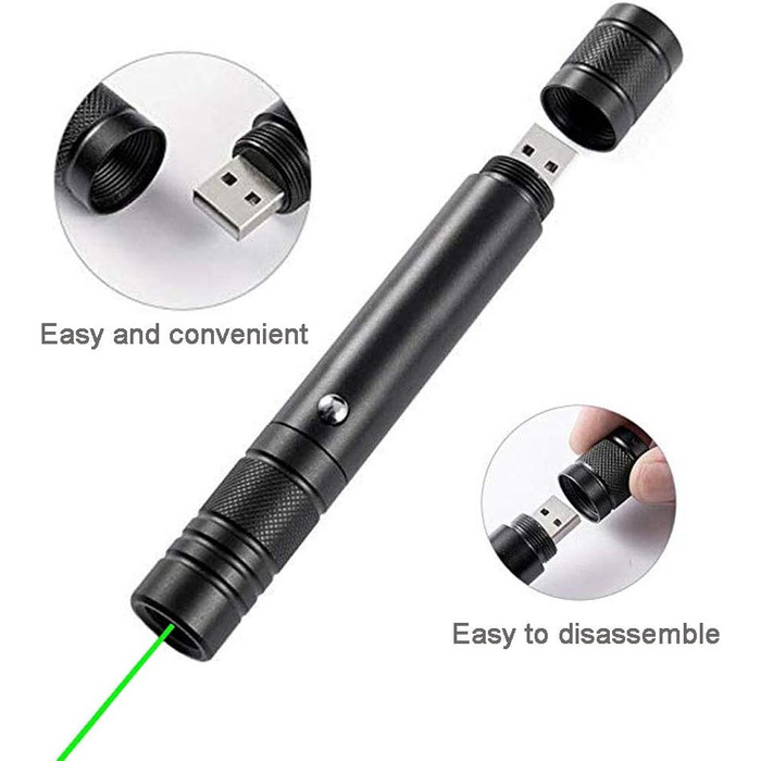 Портативний ліхтарик YILAYMEI High Power Long Range USB Rechargeable Lightlight for Hiking, Cat Toy Charging USB