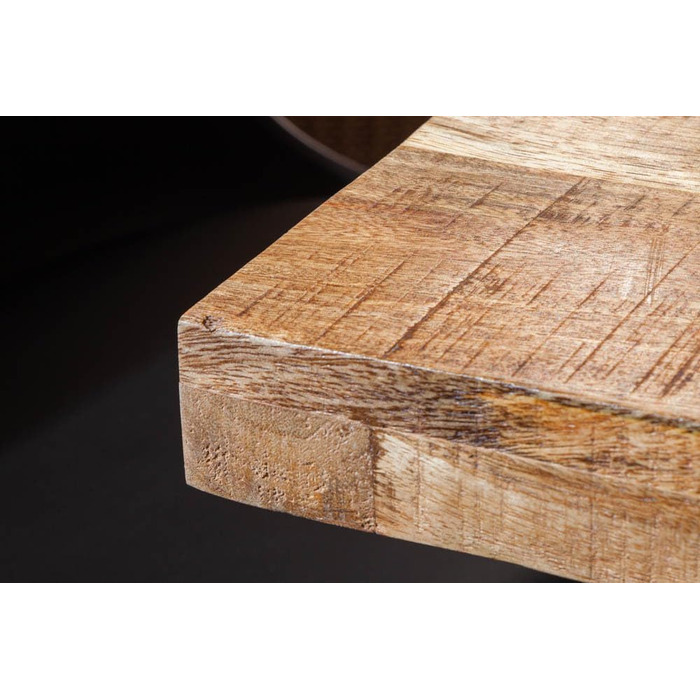 Обідній стіл invicta INTERIOR Design Iron Craft 140 см, мангове дерево, залізний промисловий дизайн, дерев&39яний стіл, конференц-стіл з масиву дерева