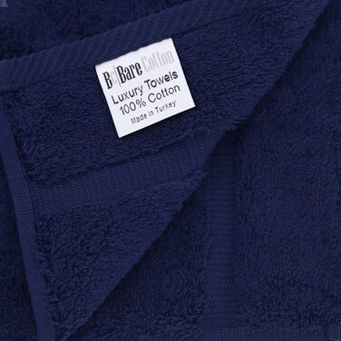 Високовбираючий, швидковисихаючий 100 турецька бавовна, 700 г/м, екологічно чистий рушник, для ванних кімнат, бордюр, темно-синій,
