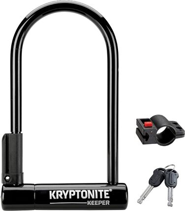 Подібний замок Kryptonite Keeper 12 мм з U-подібним кронштейном Flex-Frame Keeper Standard (10,2 x 20,3 см)