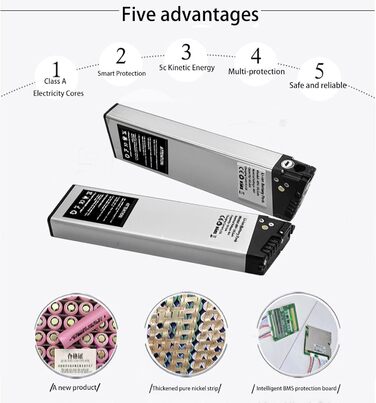 Акумулятор для електровелосипеда 36В / 48В для складних моделей RichBit TOP-860, TOP-016, RT-730