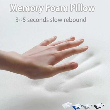 Подушка Dreamsleepz, оригінальна ергономічна подушка для шиї та голови з піни з ефектом пам&39яті для сну на боці, спині та животі, для кращого сну (чорна, ) Чорна