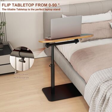 Журнальні столики з масиву дерева C-подібної форми, регульовані по висоті, журнальний столик з металевою основою, що обертається на 360, невеликий жорстокий столик, дерев&39яні жорстокі столики для дивана/ноутбука, столик для дивана у вітальні, столик для