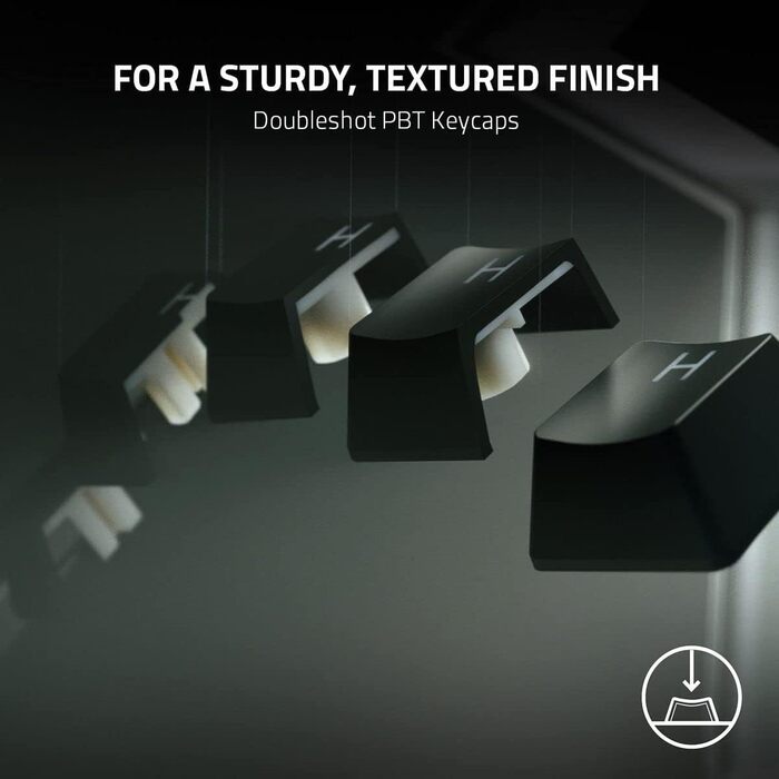 Оптична ігрова клавіатура без цифрової клавіатури (лінійні оптичні перемикачі, клавіші Doubleshot PBT, підставка для долоні) QWERT