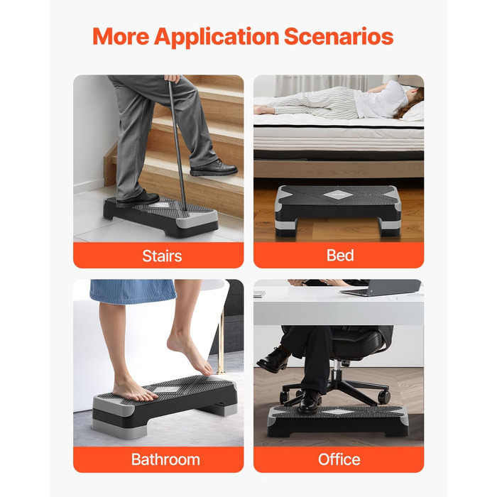 Платформа для аеробних вправ VEVOR сірого кольору