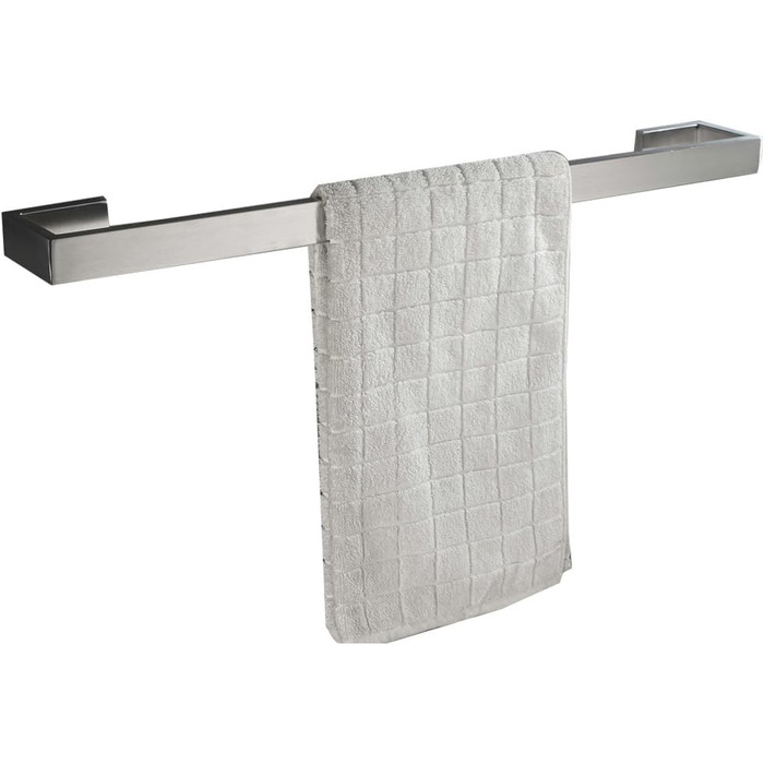Рушникосушка для ванни з нержавіючої сталі SUS 304 Матоване срібло Рушникосушка настінна, 60 см / 24 дюйми