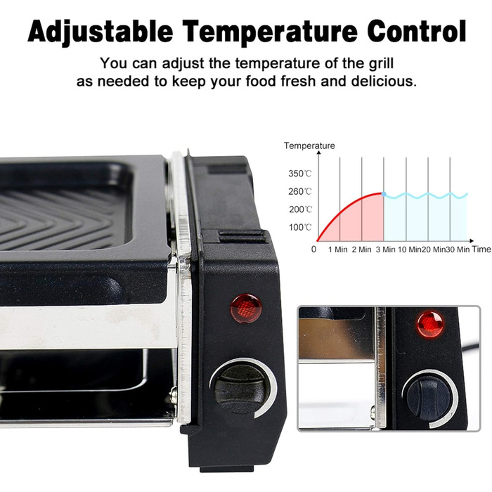 Гриль HengBO Raclette на 2 3 особи з антипригарним покриттям Пластина для гриля 3 міні-сковороди для раклету, 700 Вт Подарунки для чоловіків Жінки Найкращий друг 35 * 14,5 * 9 см