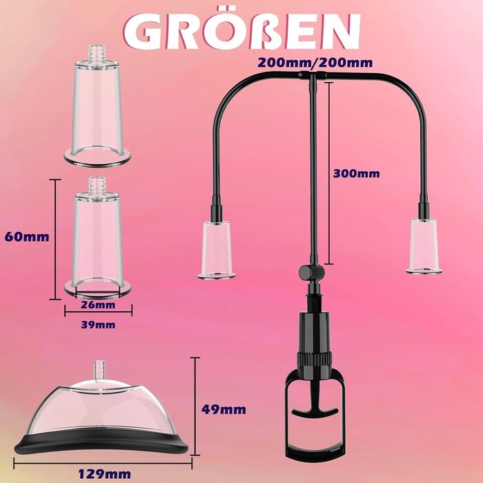 Вагінальні насоси, насоси для сосків, секс-іграшки для жінок, вагінальний та кліторальний вакуумний насос, кліторальна присоска для сосків з присосками та 2 насосами для сосків, секс-іграшки для пар