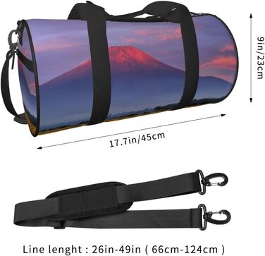 Спортивна сумка для подорожей, з принтом соняшників та гір, дорожня сумка на ніч, чорна, універсальний розмір