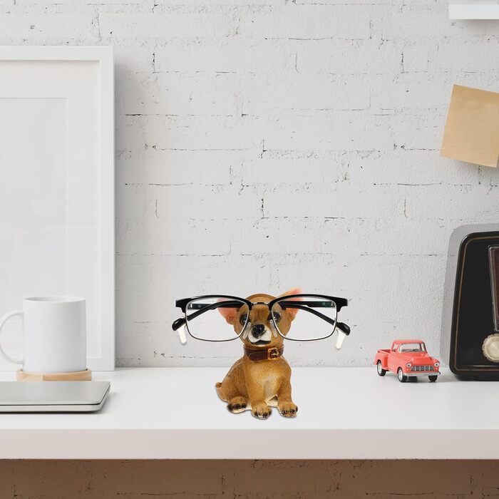 Підставка для склянок з полірезини з собачою тематикою, тримач для настільних склянок, настільна прикраса з мотивом собаки для склянок та дрібних аксесуарів, прикраса для столу в домашньому офісі