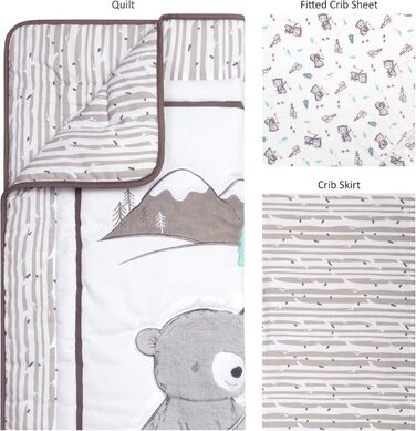 Комплект постільної білизни Trend Lab Gone Fishing для дитячого ліжечка, 3 шт.