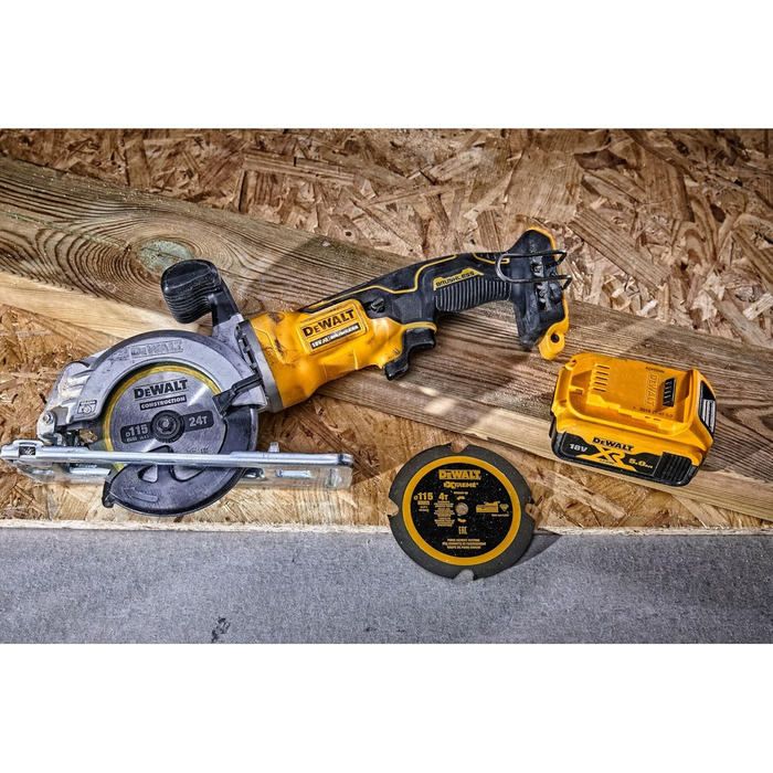 Акумуляторна дискова пила Dewalt 18 вольт (38 мм) DCS571N (для швидкого і точного різання, надзвичайно компактна, можна працювати